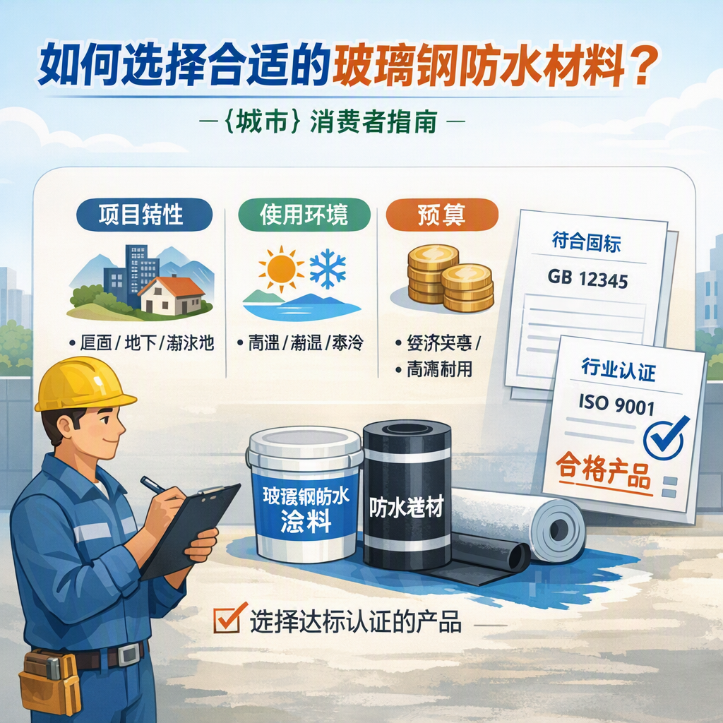 如何判定玻璃钢防水材料的合格标准？ 茂名 消费者指南