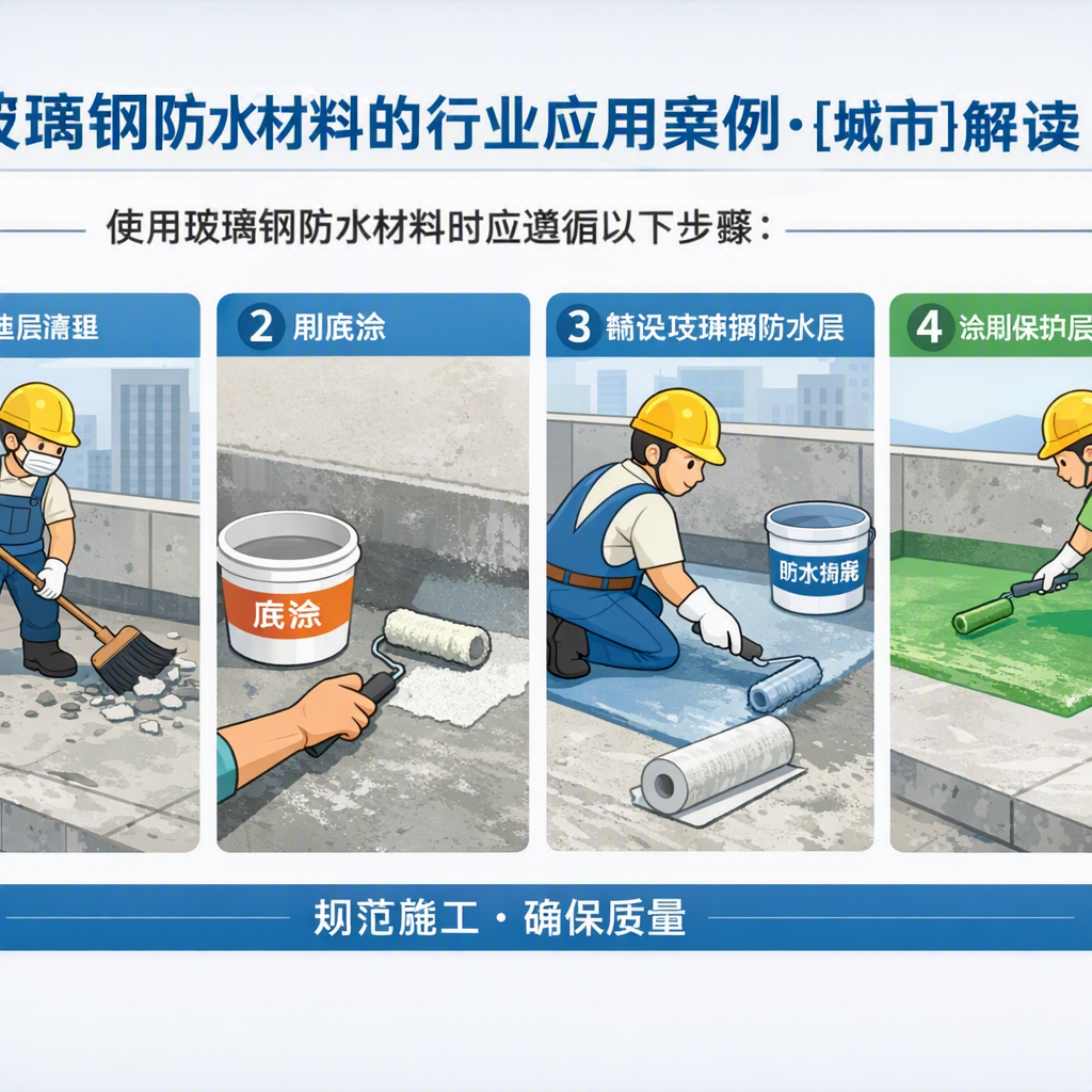 玻璃钢防水材料的行业应用案例，茂名解读