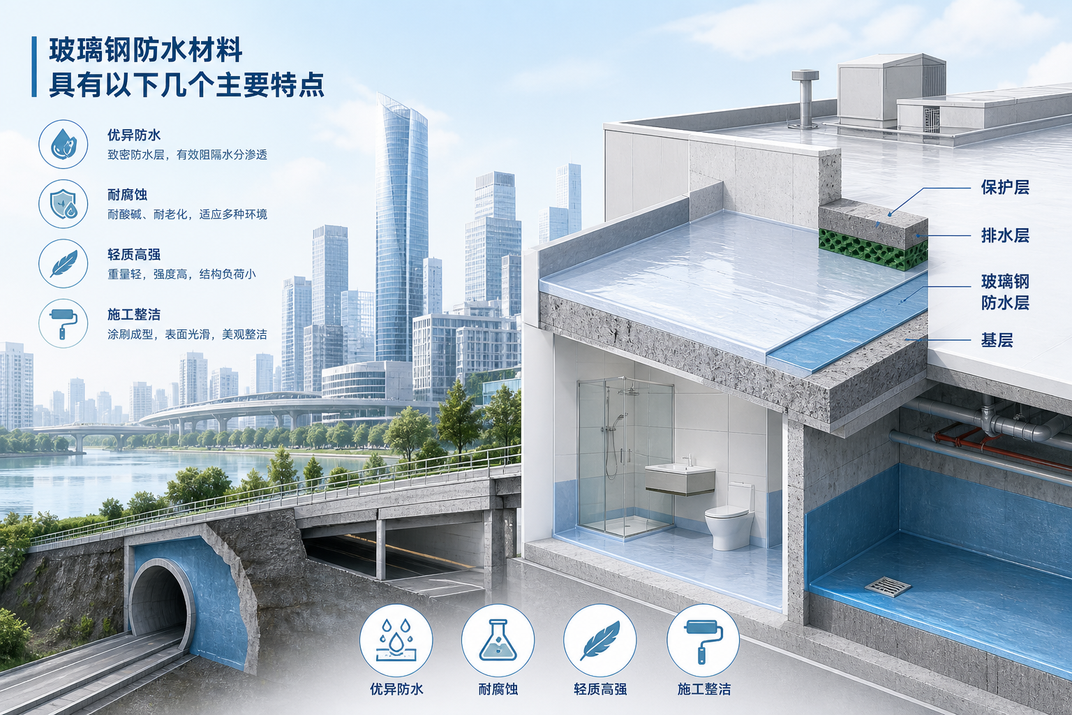 2023年玻璃钢防水材料市场趋势分析，关注 茂名 发展